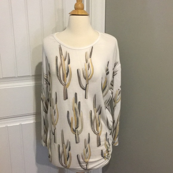 Boutique Cactus Western Pattern Top - Picture 1 of 4